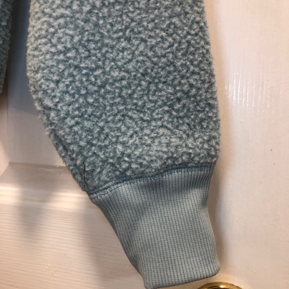 Everlane ReNew Fleece Raglan Crop Top Sweatshirt S - Picture 9 of 12